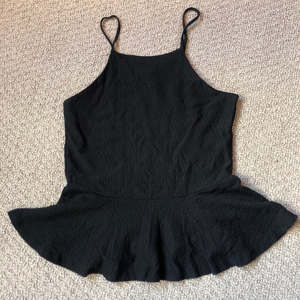 Topshop peplum tank